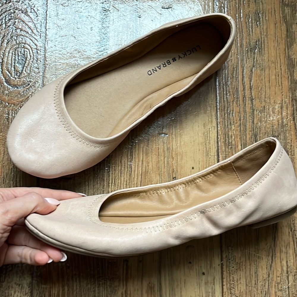 Worn once! Lucky Brand size 9 ballet flats